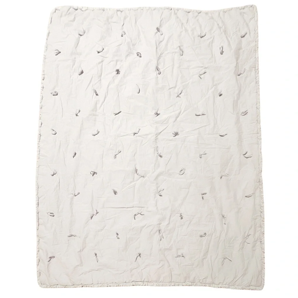 Crate & Kids Light Purple Tassel Toddler Comforter